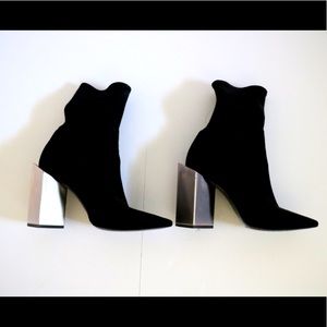 Pierre Hardy Black Suede Ankle Boots